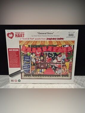 Hart Puzzles Seek & Find General Store 500 Piece Jigsaw Puzzle By Kate Ward